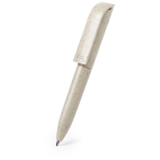 Еко-ручка міні з пшеничної соломи, колір прозорий - V1980-00
