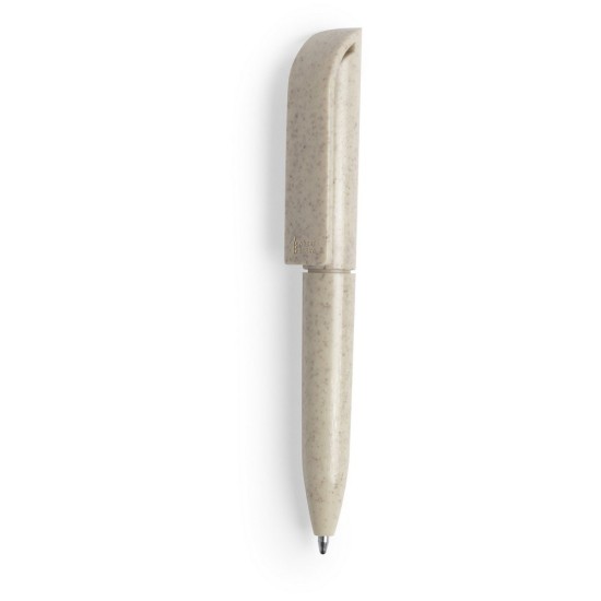 Еко-ручка міні з пшеничної соломи, колір прозорий - V1980-00