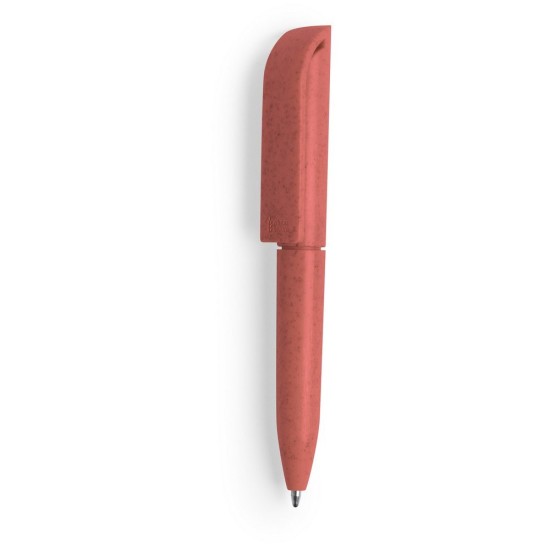 Еко-ручка міні з пшеничної соломи, колір червоний - V1980-05