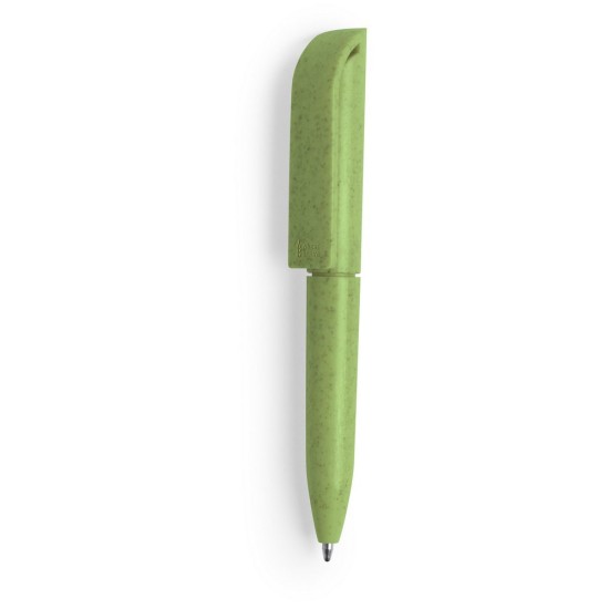 Еко-ручка міні з пшеничної соломи зелений - V1980-06
