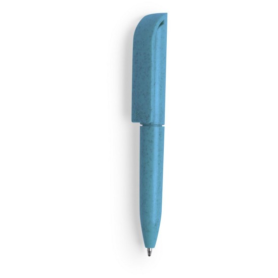 Еко-ручка міні з пшеничної соломи, колір синій - V1980-11
