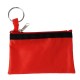 Гаманець на блискавці з кільцем для ключів, колір червоний - V2069-05