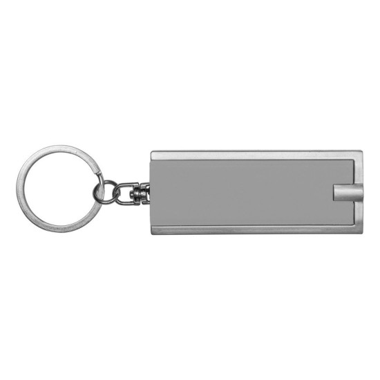 Брелок для ключів, 1 світлодіодний індикатор, колір сріблястий - V2122-32