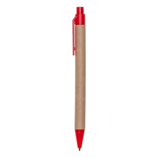 Еко-блокнот А6 з кульковою ручкою червоний - V2335-05