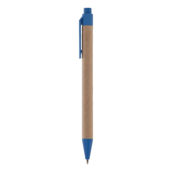 Еко-блокнот А6 з кульковою ручкою, колір синій - V2335-11