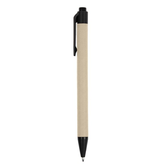 Еко-блокнот А5 з кульковою ручкою, колір чорний - V2389-03