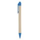 Еко-блокнот А5 з кульковою ручкою, колір синій - V2389-11
