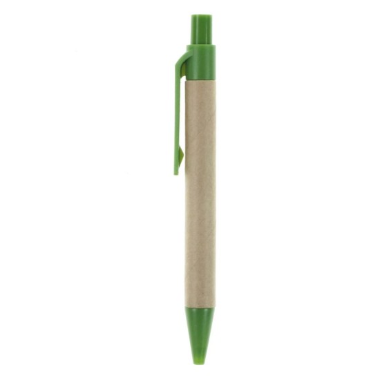 Еко-блокнот А7 з кульковою ручкою, колір світло-зелений - V2687-10