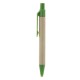 Еко-блокнот А7 з кульковою ручкою, колір світло-зелений - V2687-10