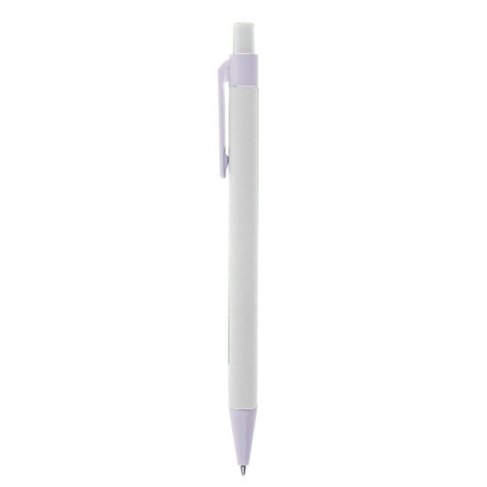 Блокнот А5 з кульковою ручкою, колір білий - V2795-02