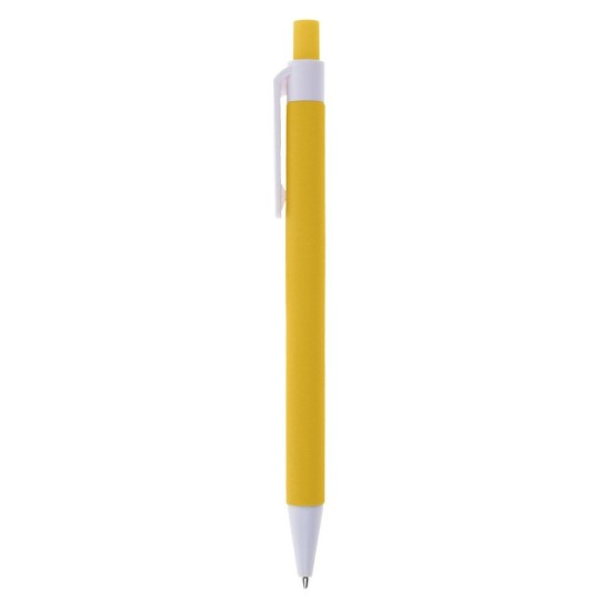 Блокнот А5 з кульковою ручкою, колір жовтий - V2795-08