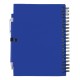 Блокнот А5 з кульковою ручкою, колір синій - V2795-11