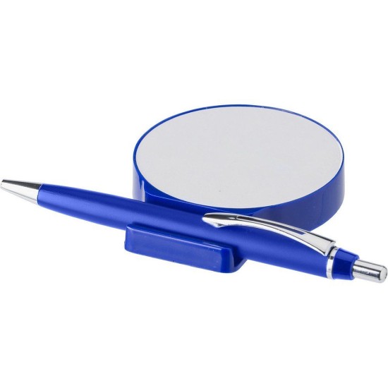 Настільний органайзер, кулькова ручка, підставка під телефон, колір синій - V2990-11