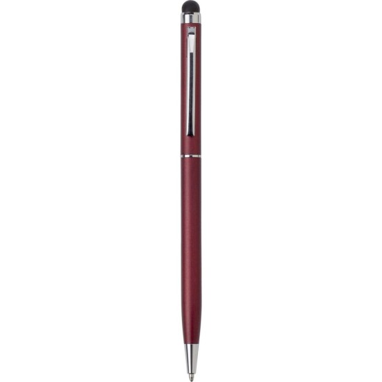 Кулькова ручка зі стилусом, колір бордовий - V3183-12