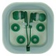 Навушники з роз'ємом 3,5 мм, колір зелений - V3196-06