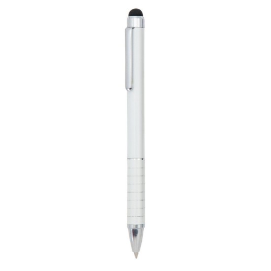 Кулькова ручка зі стилусом, колір білий - V3245-02