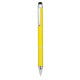 Кулькова ручка зі стилусом, колір жовтий - V3245-08