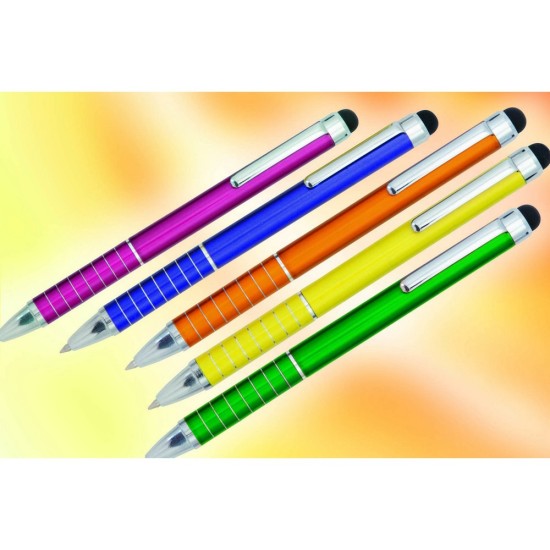 Кулькова ручка зі стилусом, колір рожевий - V3245-21