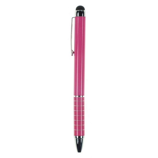 Кулькова ручка зі стилусом, колір рожевий - V3245-21