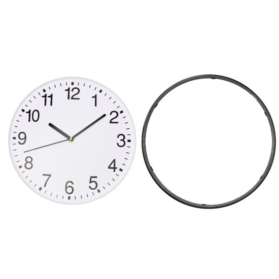 Настінний годинник, колір чорний - V3449-03