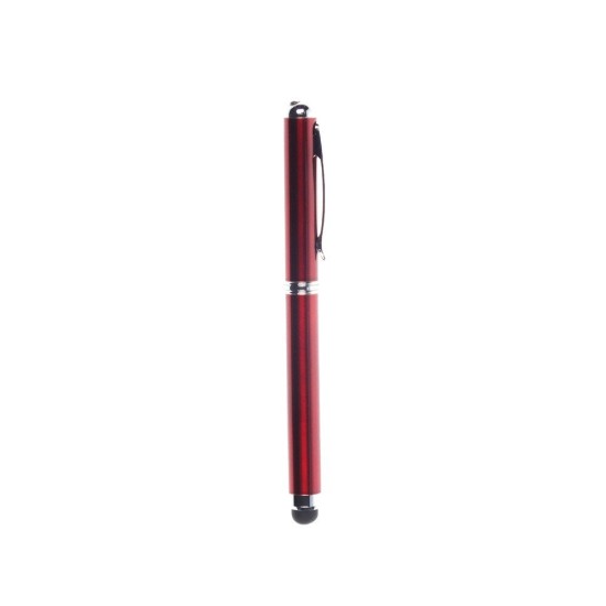 Лазерний вказівник, кулькова ручка зі стилусом, колір червоний - V3459-05
