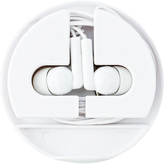 Навушники 2в1 у футлярі (кабель прибл. 124 см), колір білий - V3505-02