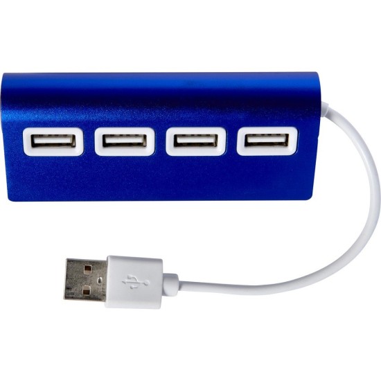 Концентратор USB 2.0, колір кобальт - V3790-04
