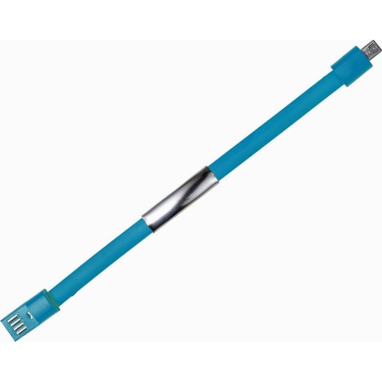 Браслет - кабель зарядки, колір синій - V3823-11