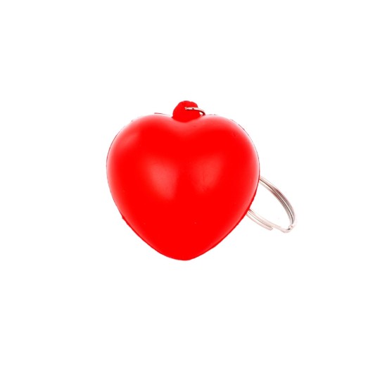 Брелок-антистрес Серце, колір червоний - V4018-05