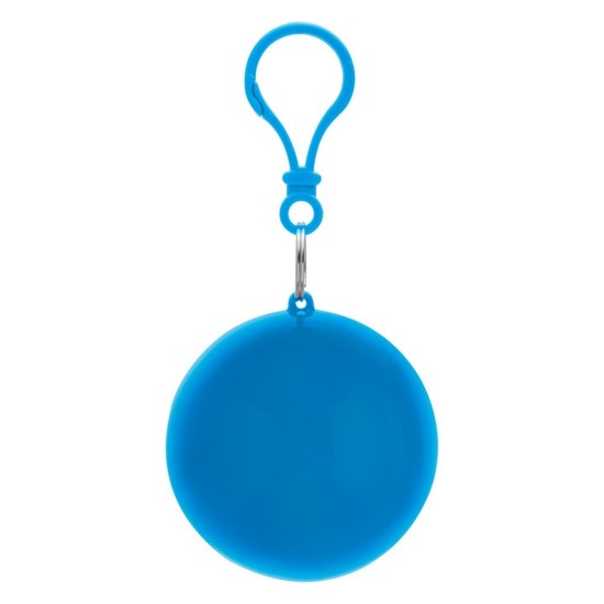 Дощовик-пончо в м'ячі з карабіном, колір синій - V4125-11
