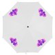 Ручна парасолька, складана, колір білий - V4215-02