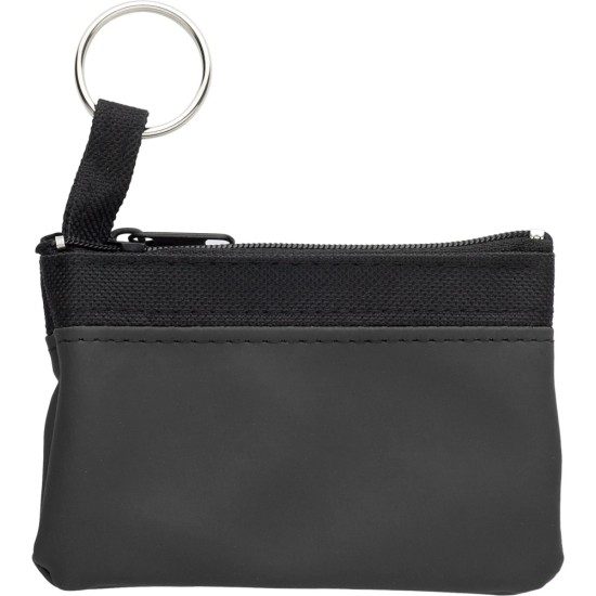 Ключниця, гаманець на блискавці та брелоком, колір чорний - V4370-03