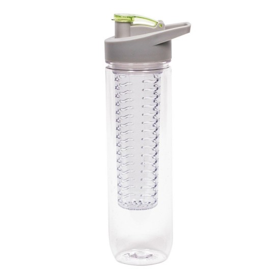 Пляшка для води Air Gifts Voyager, з контейнером, тританова, 800 мл, колір світло-зелений - V4899-10
