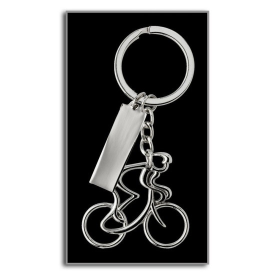 Ключові слова велосипедист з велосипедом, колір сріблястий - V4948-32