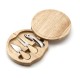 Набір дерев'яний з кришкою та приборами для сиру, колір натуральний - V5094-00