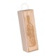 Коробка для вина на 1 пляшку дерев'яна, колір натуральний - V5389-17