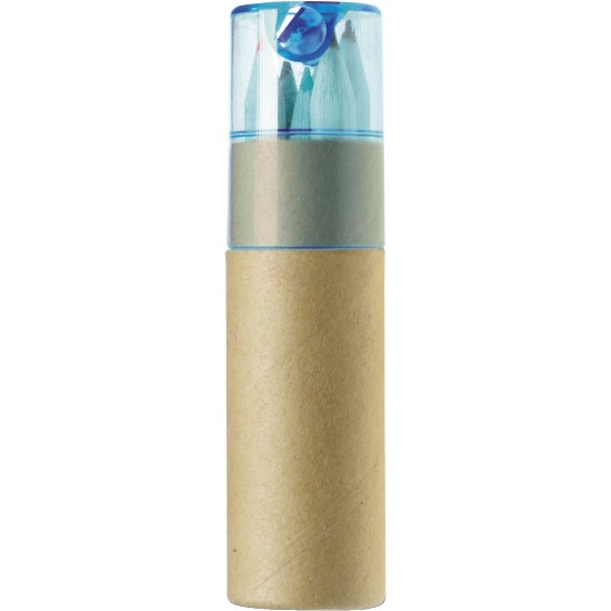 Кольоровий олівець набір заточку для олівців, колір синій - V6111-11