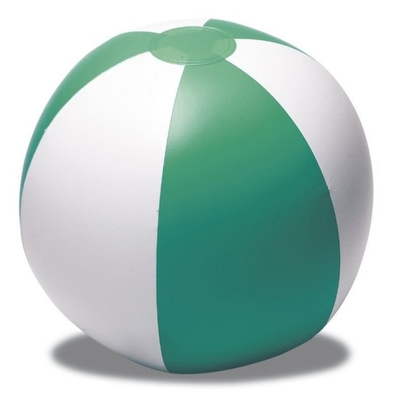 Надувний м'яч для пляжу, колір зелений - V6338-06