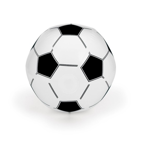 Надувний м'яч футбол, колір білий - V6341-02