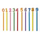 Олівець цифри, колір прозорий - V6568-00