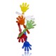 Ручний хлопавець рука, колір мультикольоровий - V6580-99