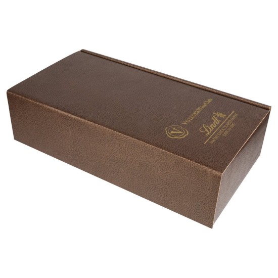 Ексклюзивна винна коробка 2 шт, колір коричневий - V6602-16