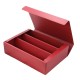 Ексклюзивна винна коробка 3 шт, колір бордовий - V6603-12