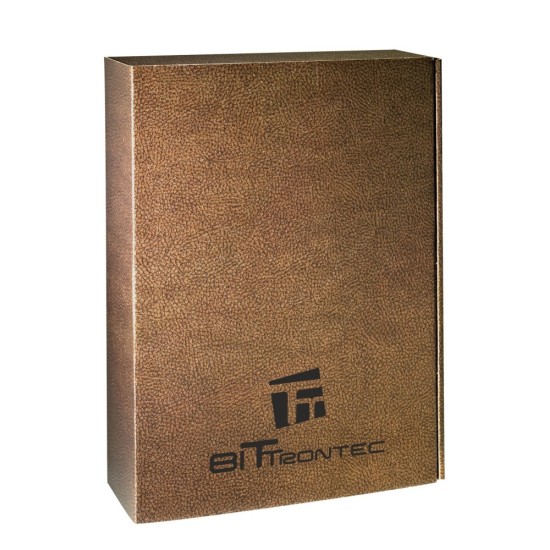 Ексклюзивна винна коробка 3 шт, колір коричневий - V6603-16