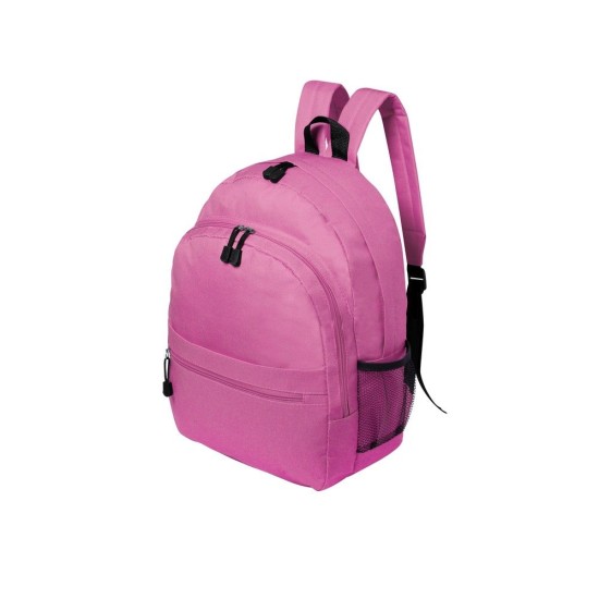 Рюкзак із двома відділеннями на блискавці, м’якою спинкою, колір рожевий - V6713-21