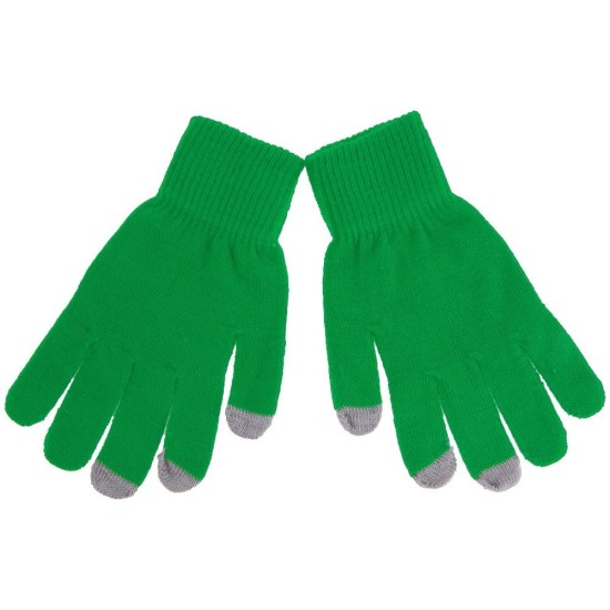 Рукавички для сенсорного екрану, колір зелений - V7046-06