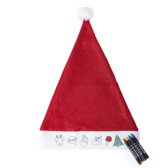 Набір для малювання, Різдво капелюх, колір червоний - V7160-05
