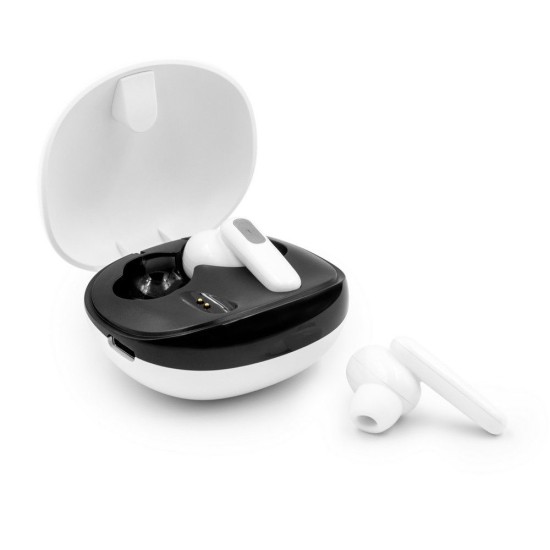 Навушники бездротові ANC Alden, колір білий/чорний - V7299-02
