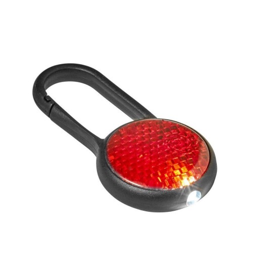 Світло безпеки з карабіном, колір червоний - V7335-05