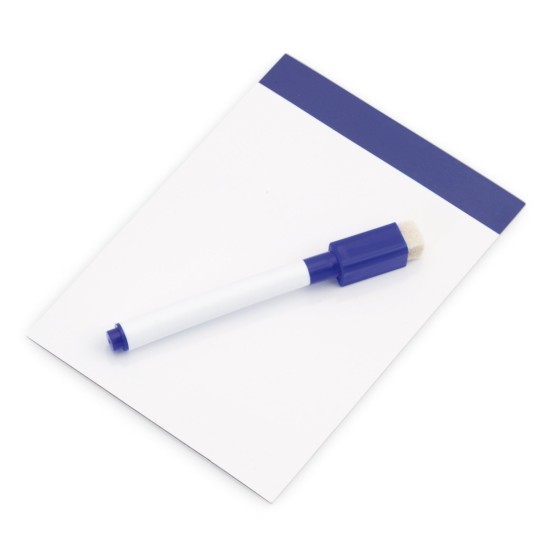 Магнітна дошка для написання, маркер з фетровим наконечником, гумка, колір кобальт - V7560-04